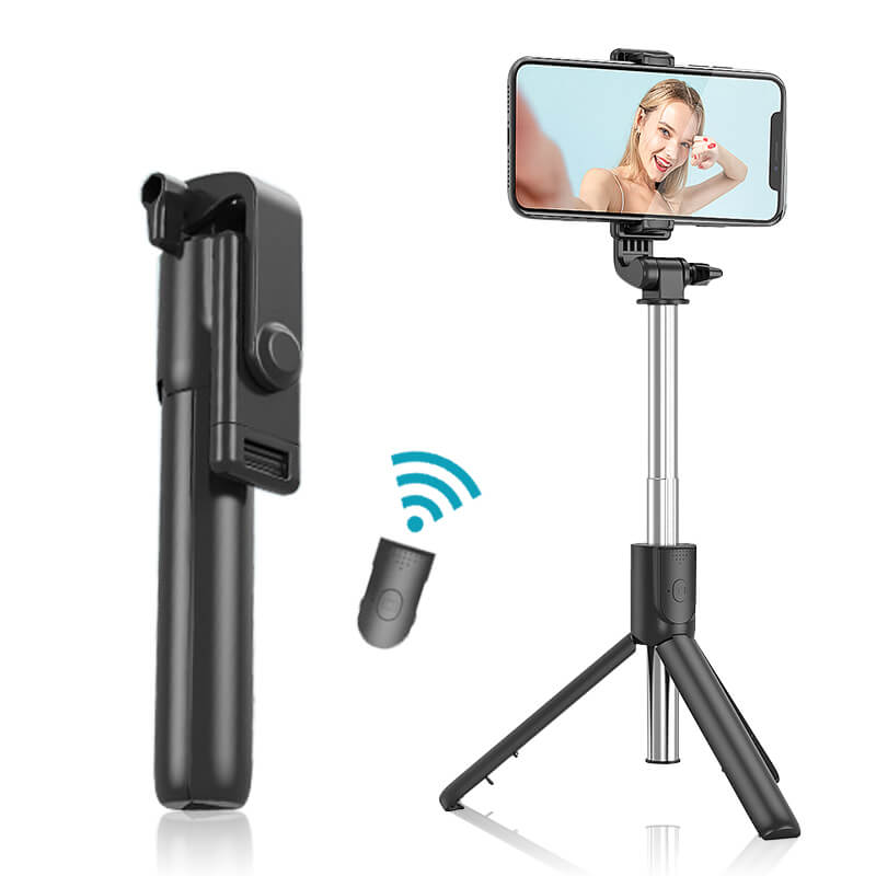 Palo selfie con Bluetooth y trípode para iPhone